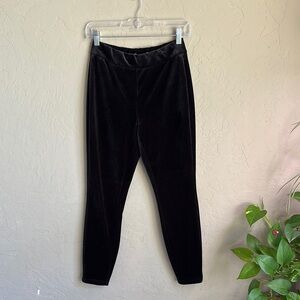 Nanette Lepore size, small Black Velvet Leggings stretchy soft
